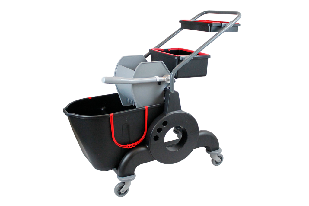 Secchio Con Strizzatore Secchio Per Carrello Pulizie TAXON - 15 Litri, Polipropilene Azzurro, Forma Quadrata Accessori Carrello Pulizie